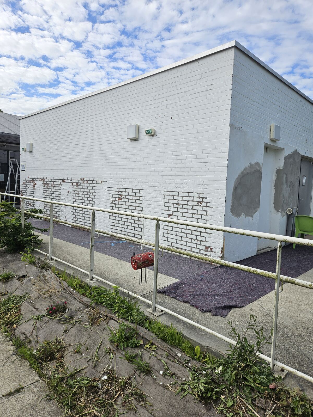 Façade en cours de ravalement